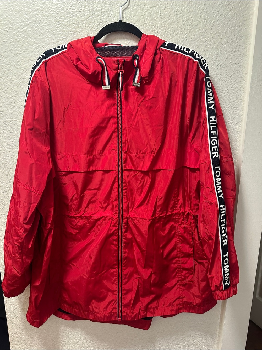 Tommy Hilfiger Red Windbreaker Jacket